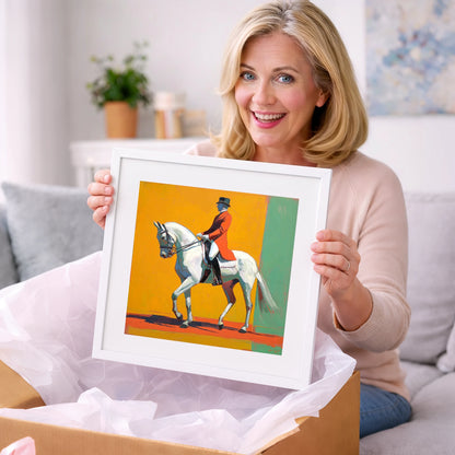 Radiant Dressage Stride - dressage horse art gift idea for horse lovers