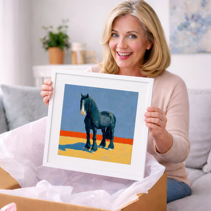 The Painted Shire - horse breed art gift idea for horse lovers