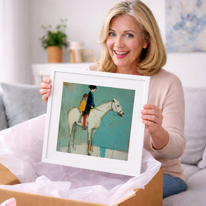 Companions in Colour - horse & rider art gift idea for horse lovers