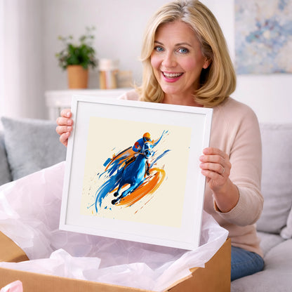 Electric Pace - racing horse art gift idea for horse lovers