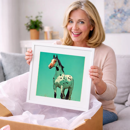 Vibrant Appaloosa Portrait - horse breed art gift idea for horse lovers