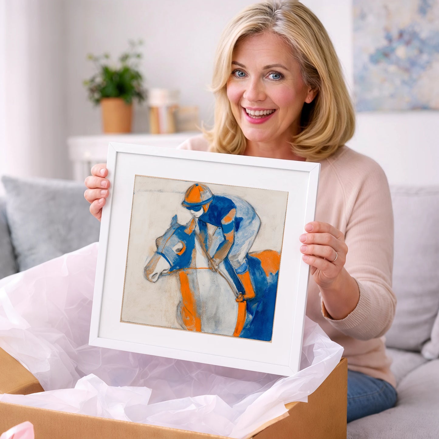 Bold Racing Silks - racing horse art gift idea for horse lovers