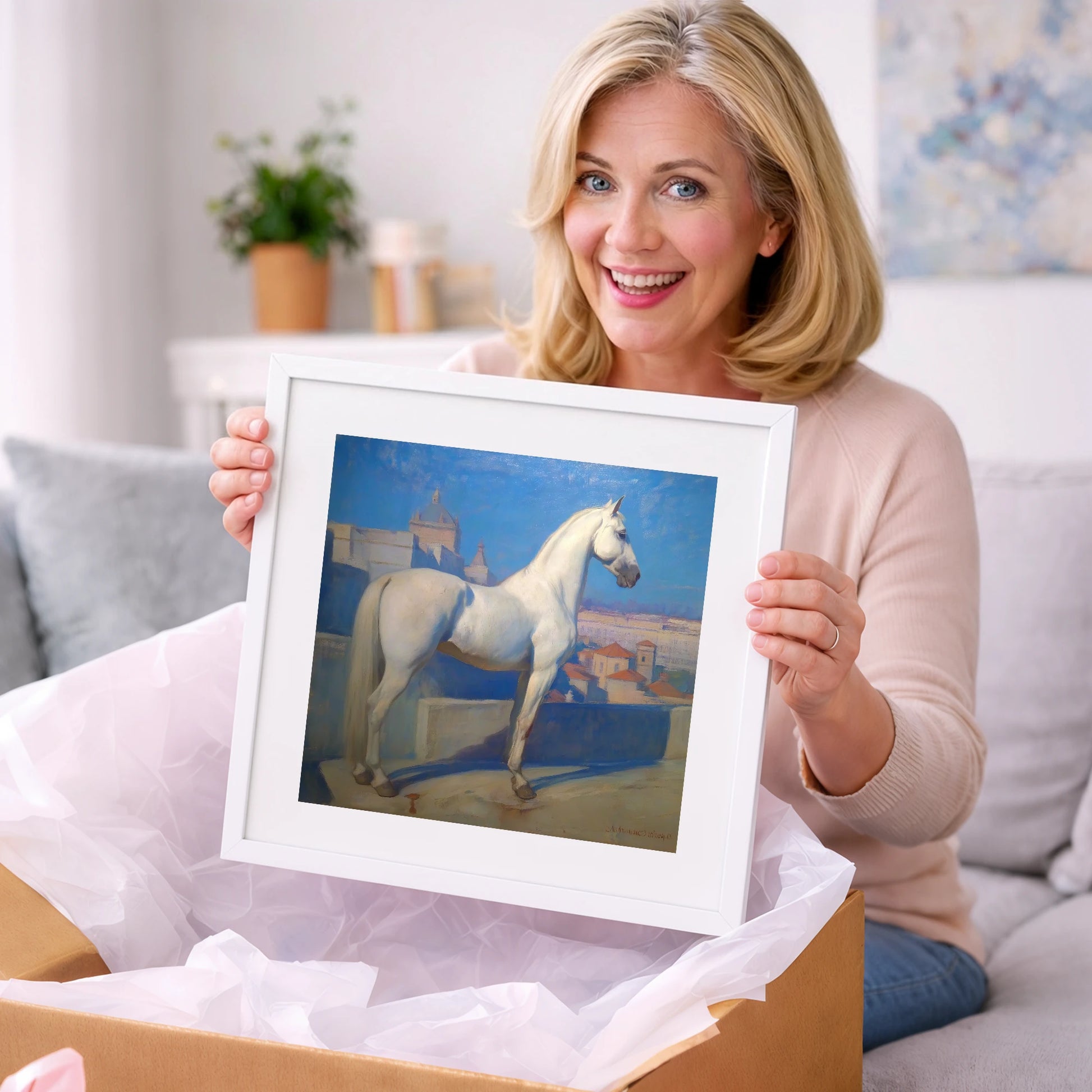 The Classical Grey - horse breed art gift idea for horse lovers