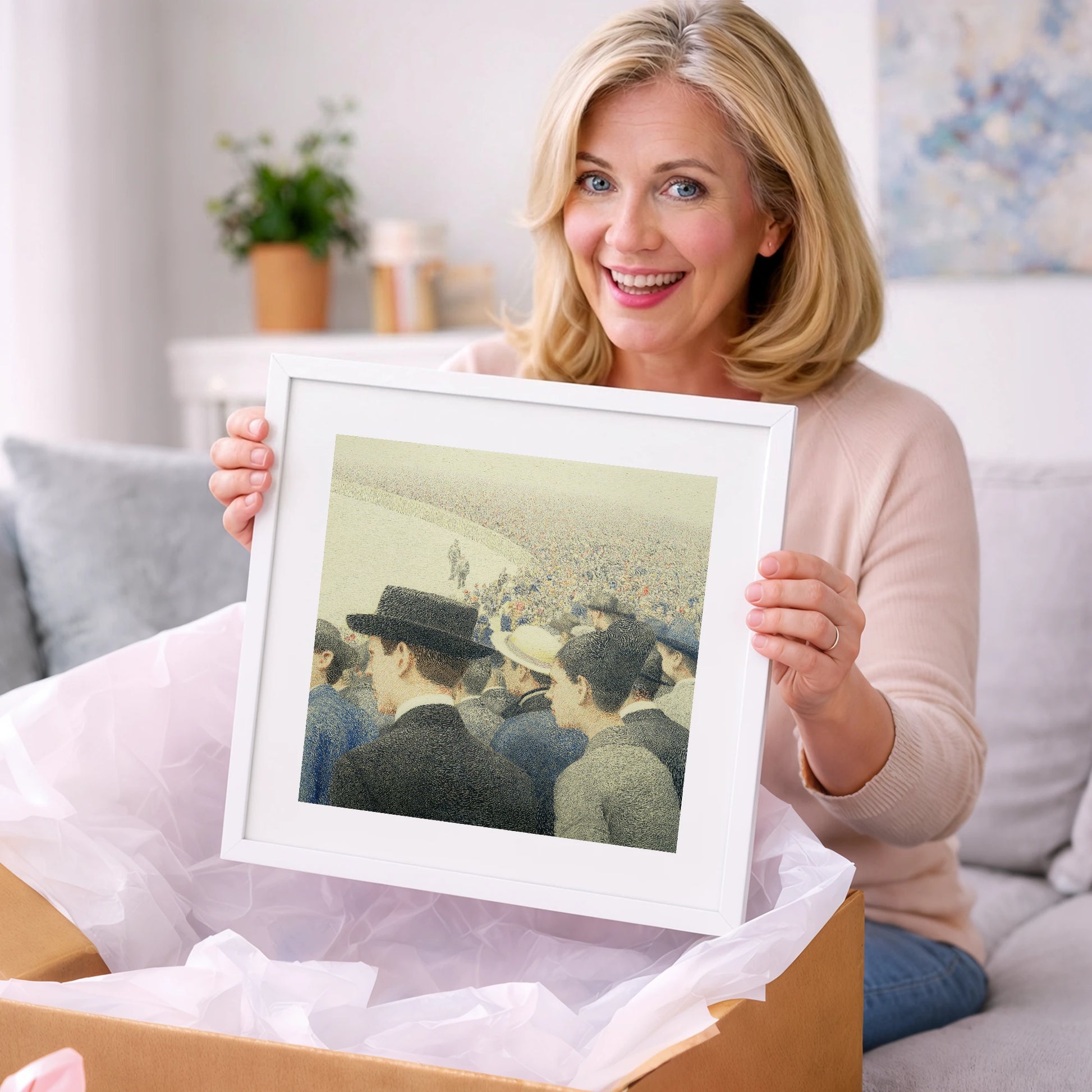 Anticipation at the Rail - racing horse art gift idea for horse lovers