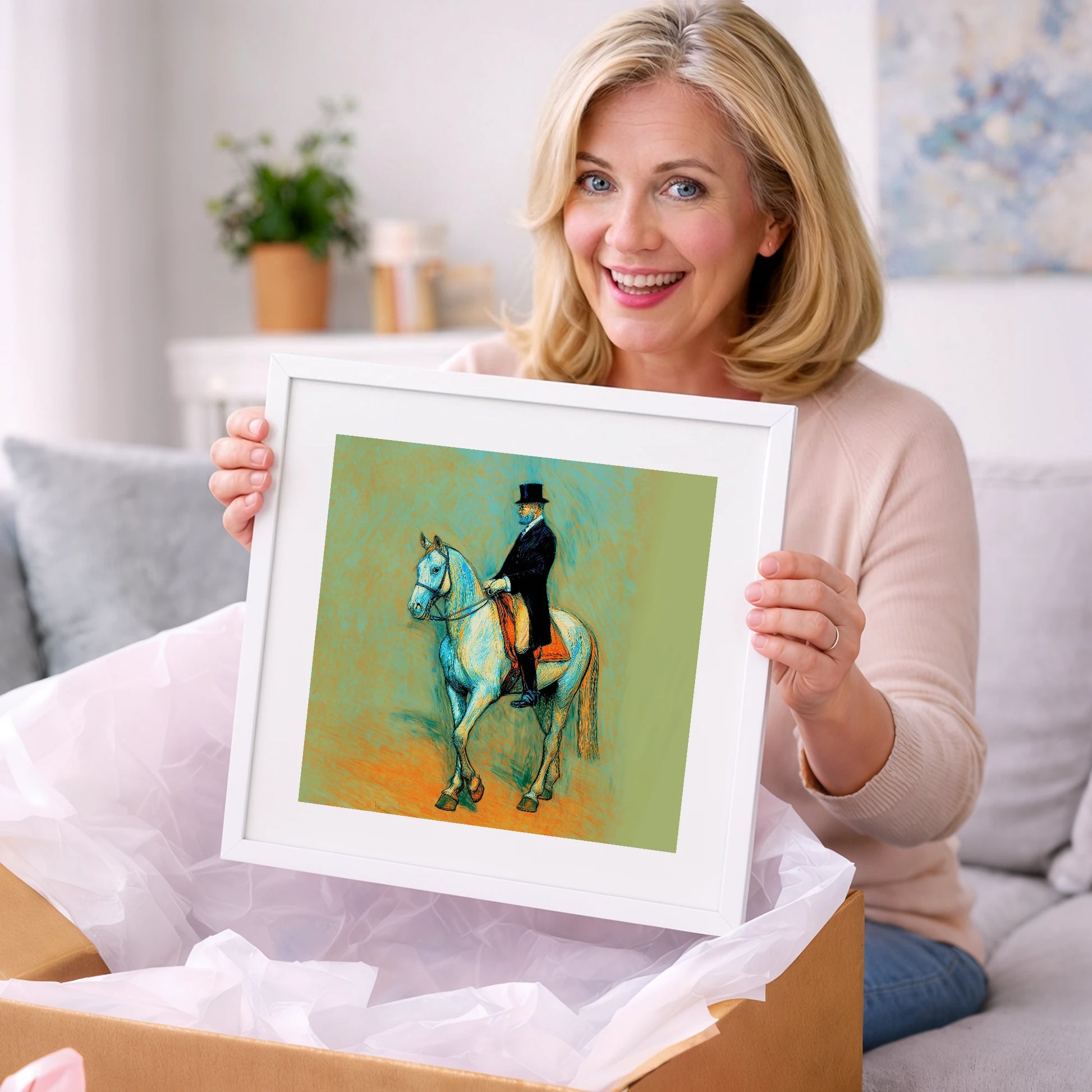 The Classical Master - dressage horse art gift idea for horse lovers