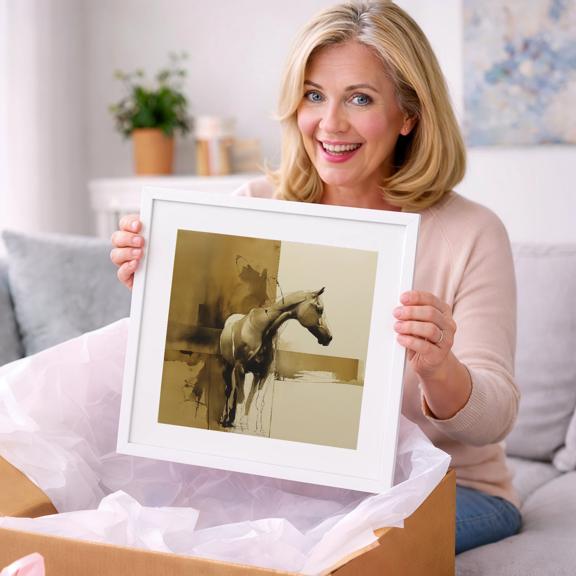 Umber Equine Grace - horse breed art gift idea for horse lovers