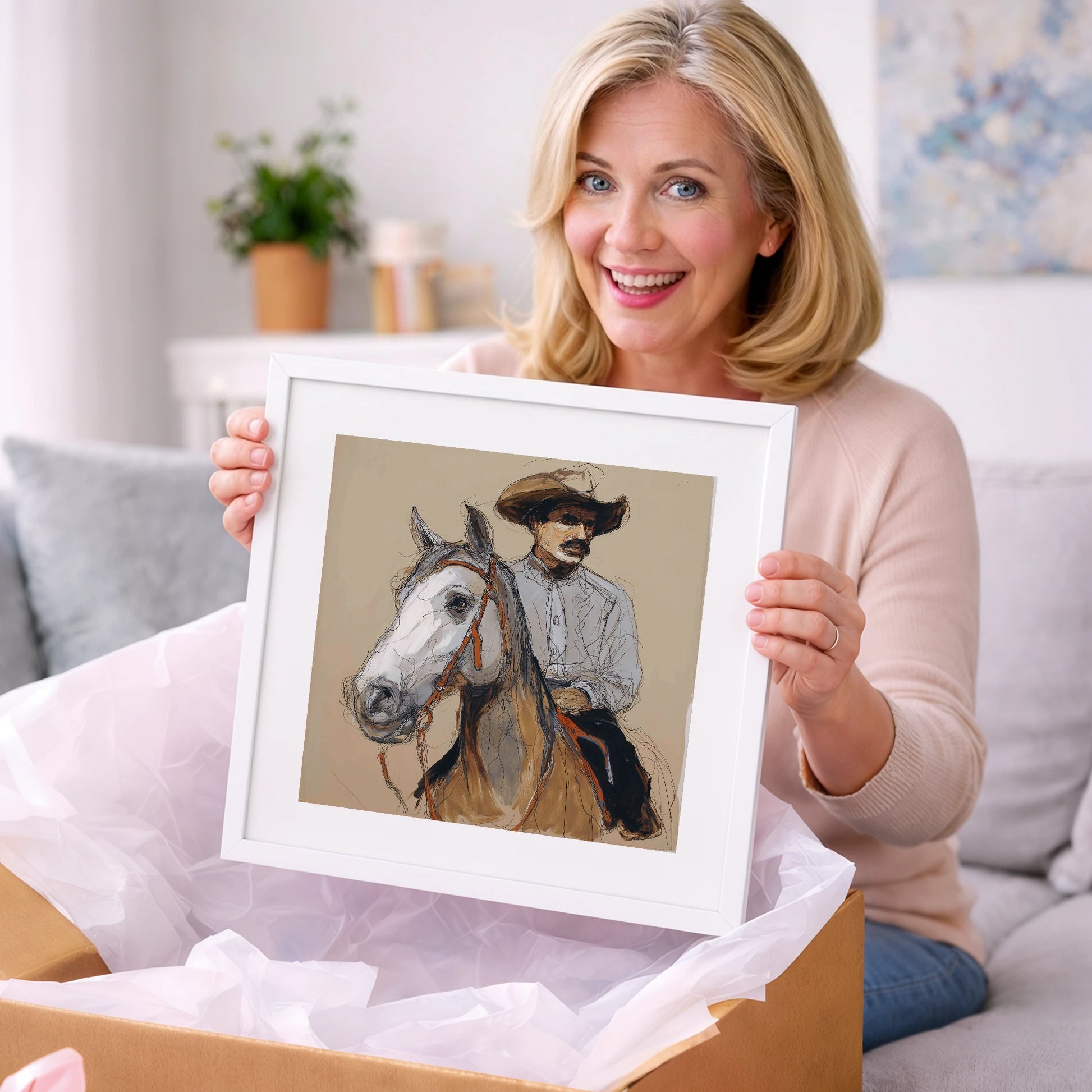 Soul of the West - western horse art gift idea for horse lovers