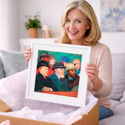 The Racing Crowd - racing horse art gift idea for horse lovers