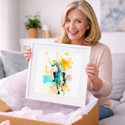 The Decisive Strike - polo horse art gift idea for horse lovers