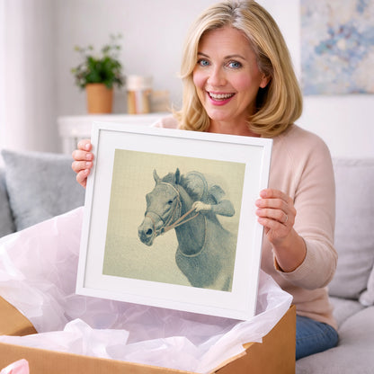 Quiet Precision - racing horse art gift idea for horse lovers