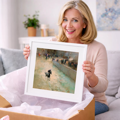 Echoes of the Track - racing horse art gift idea for horse lovers