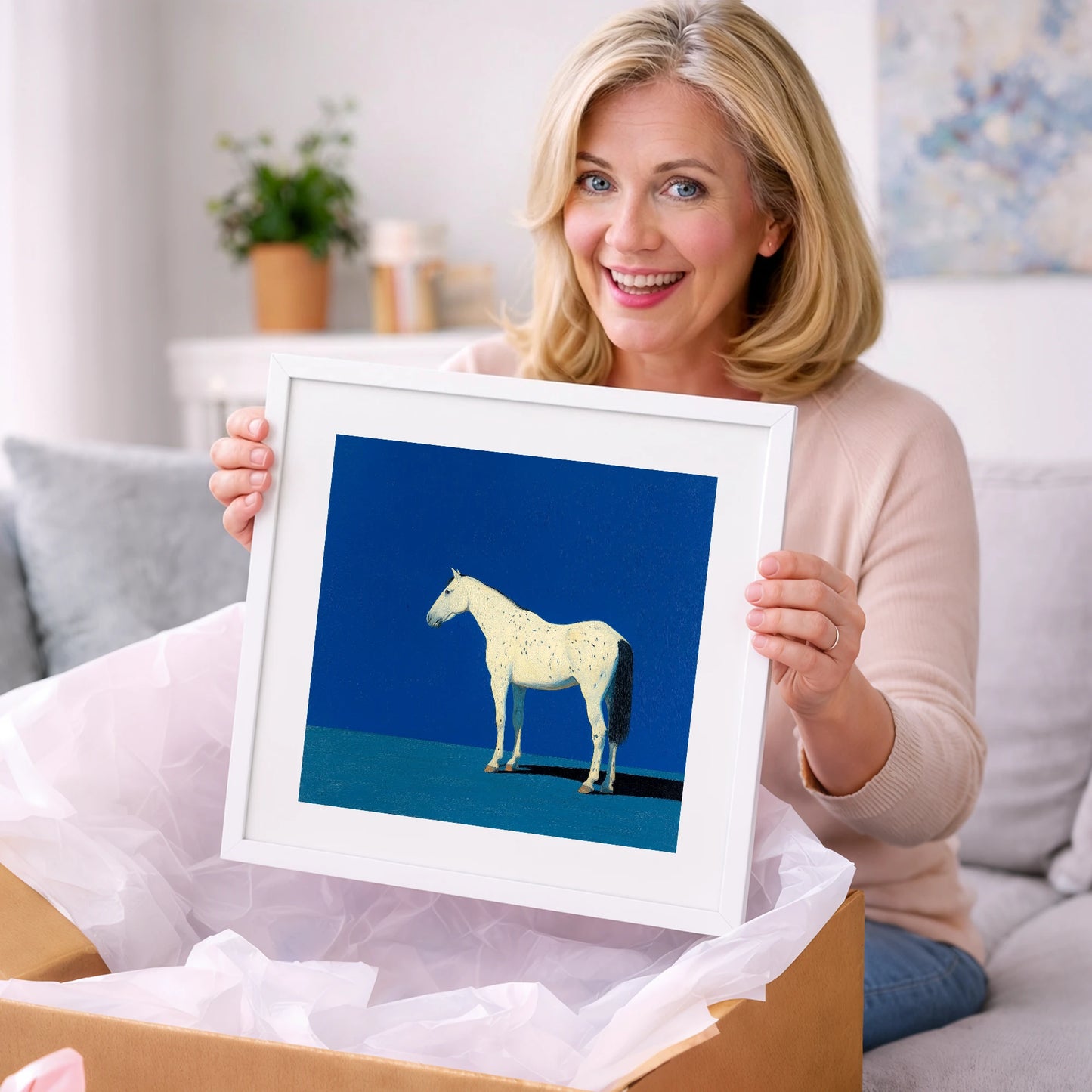 The Minimalist Appaloosa - horse breed art gift idea for horse lovers