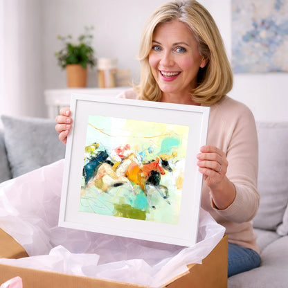 Rush to the Line - racing horse art gift idea for horse lovers