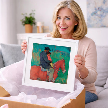 The Shared Ride - horse & rider art gift idea for horse lovers