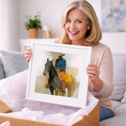 Painted Desert Rider - western horse art gift idea for horse lovers