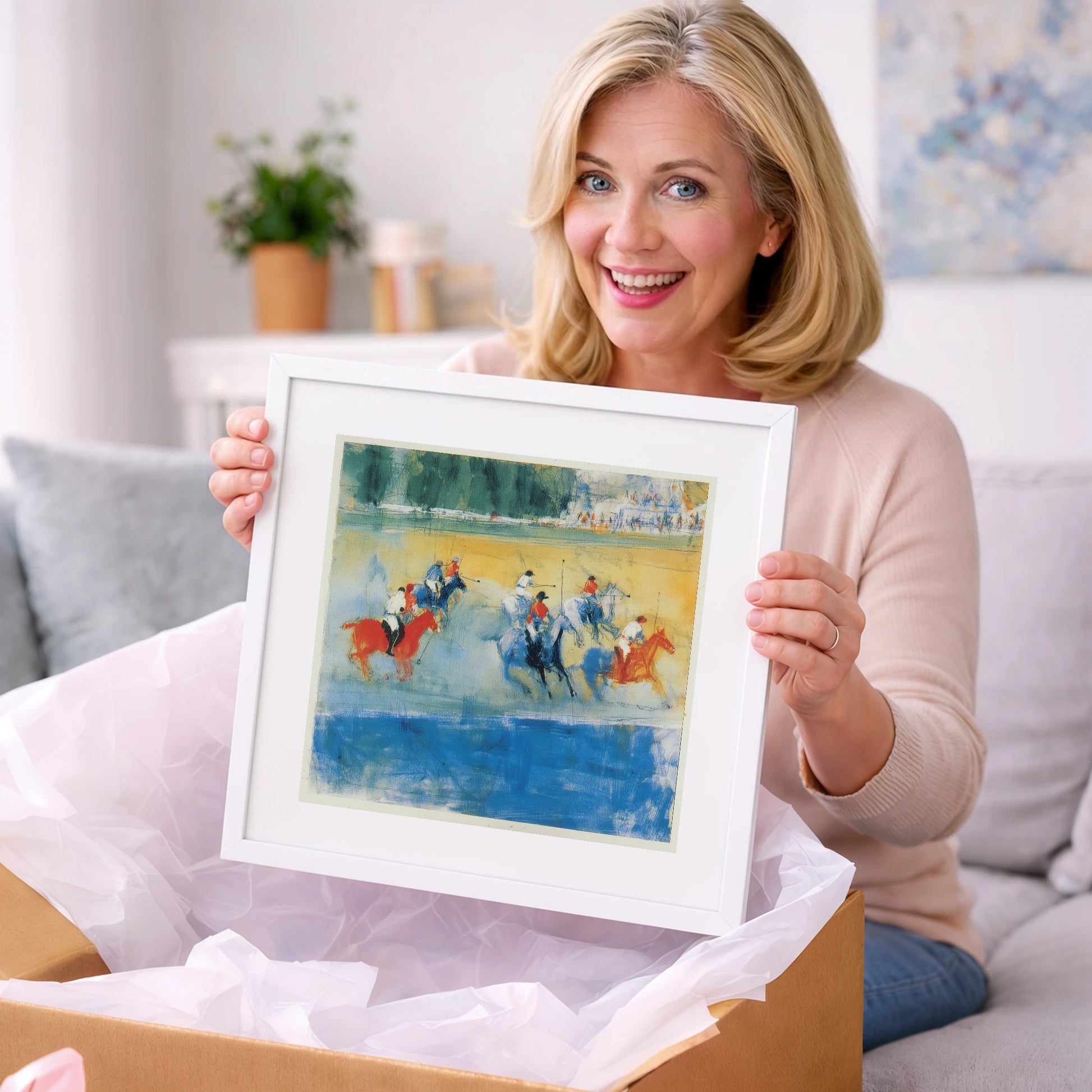 Colours of the Chukka - polo horse art gift idea for horse lovers