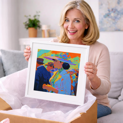 Ladies Day Elegance - racing horse art gift idea for horse lovers