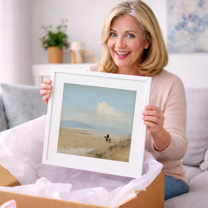 Distant Horizons - horse landscape art gift idea for horse lovers