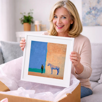 Silent Understanding - horse & rider art gift idea for horse lovers