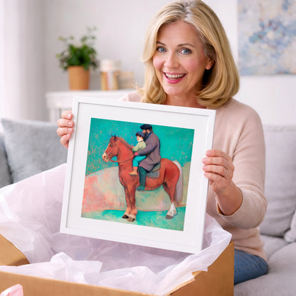 A Shared Journey - horse & rider art gift idea for horse lovers