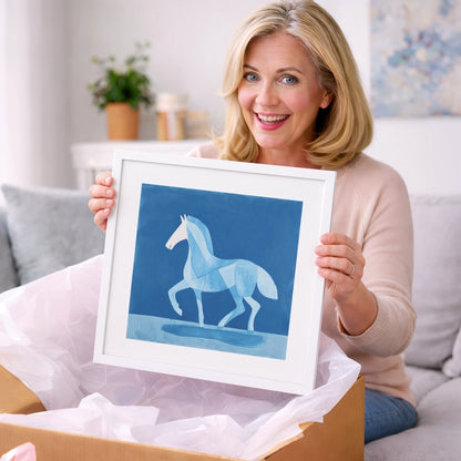 Ice Blue Cadence - horse breed art gift idea for horse lovers