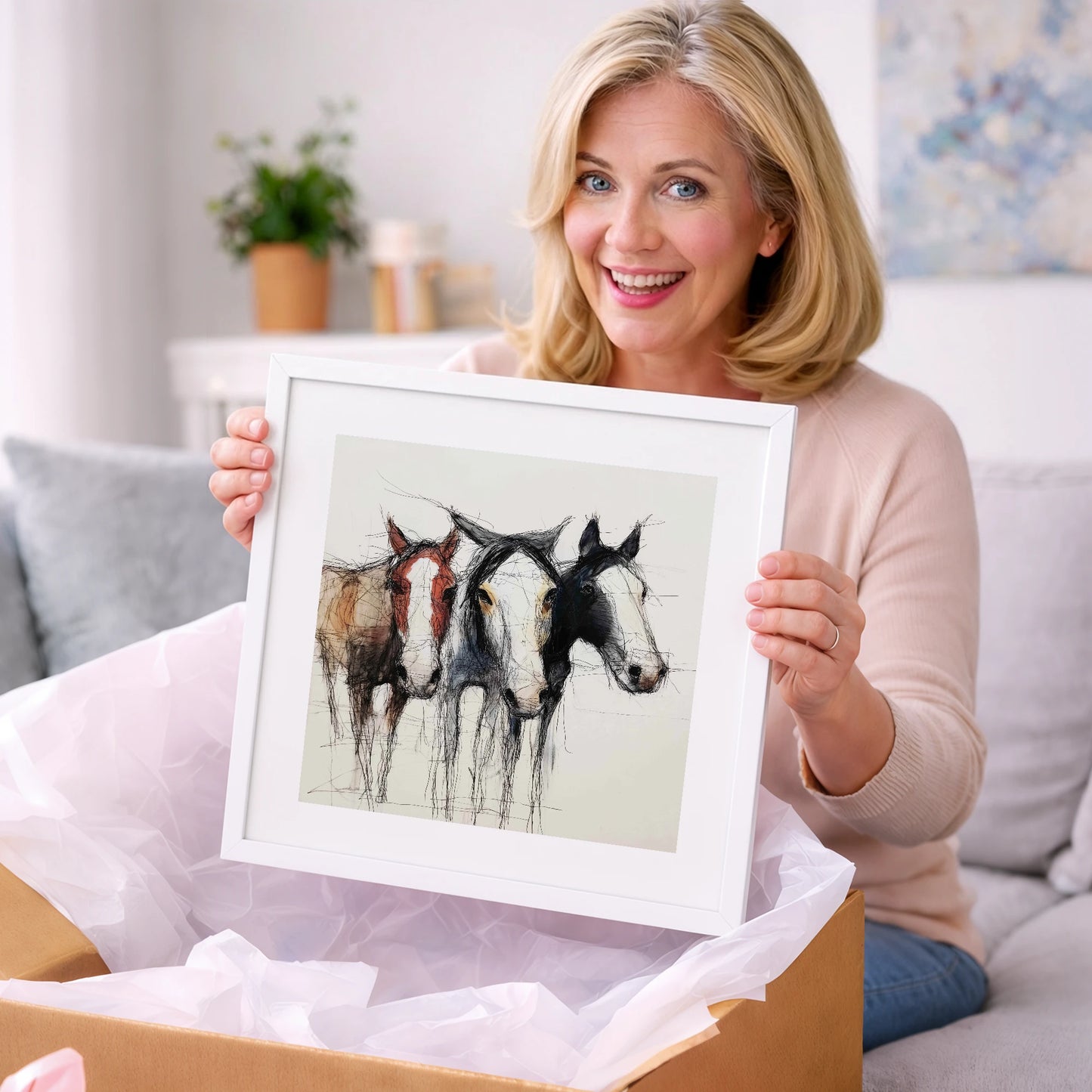 Restless Spirits - wild horses art gift idea for horse lovers