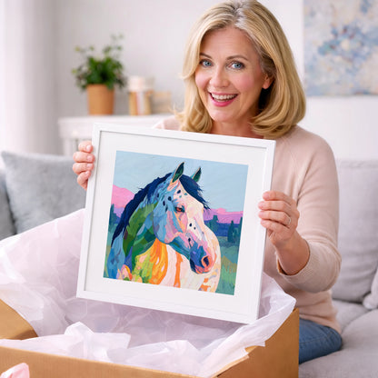 Prismatic Spirit - horse breed art gift idea for horse lovers
