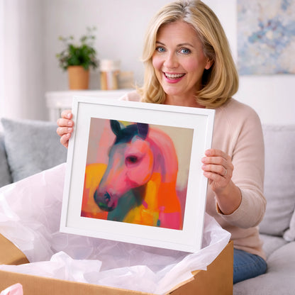 Radiant Equine Spirit - horse portrait art gift idea for horse lovers