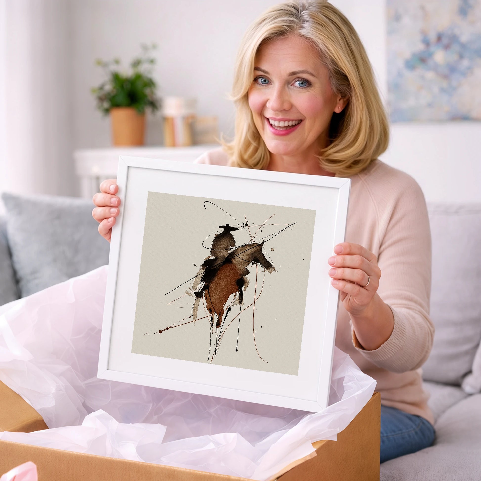Shadows of the West - western horse art gift idea for horse lovers