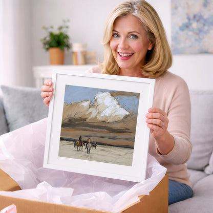 Boundless Skies - horse landscape art gift idea for horse lovers