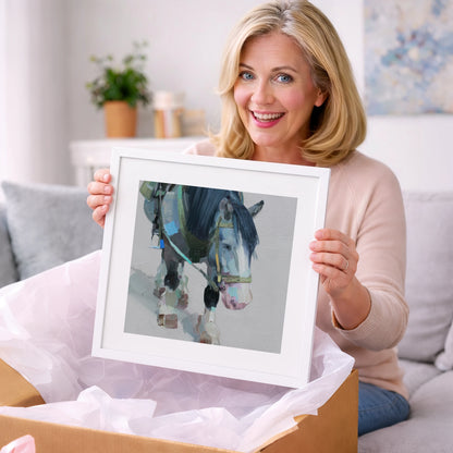Quiet Strength - horse breed art gift idea for horse lovers