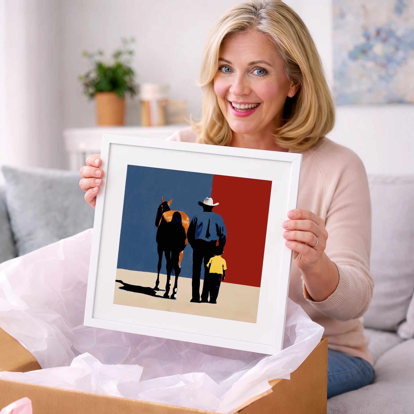 The Western Legacy - horse & rider art gift idea for horse lovers