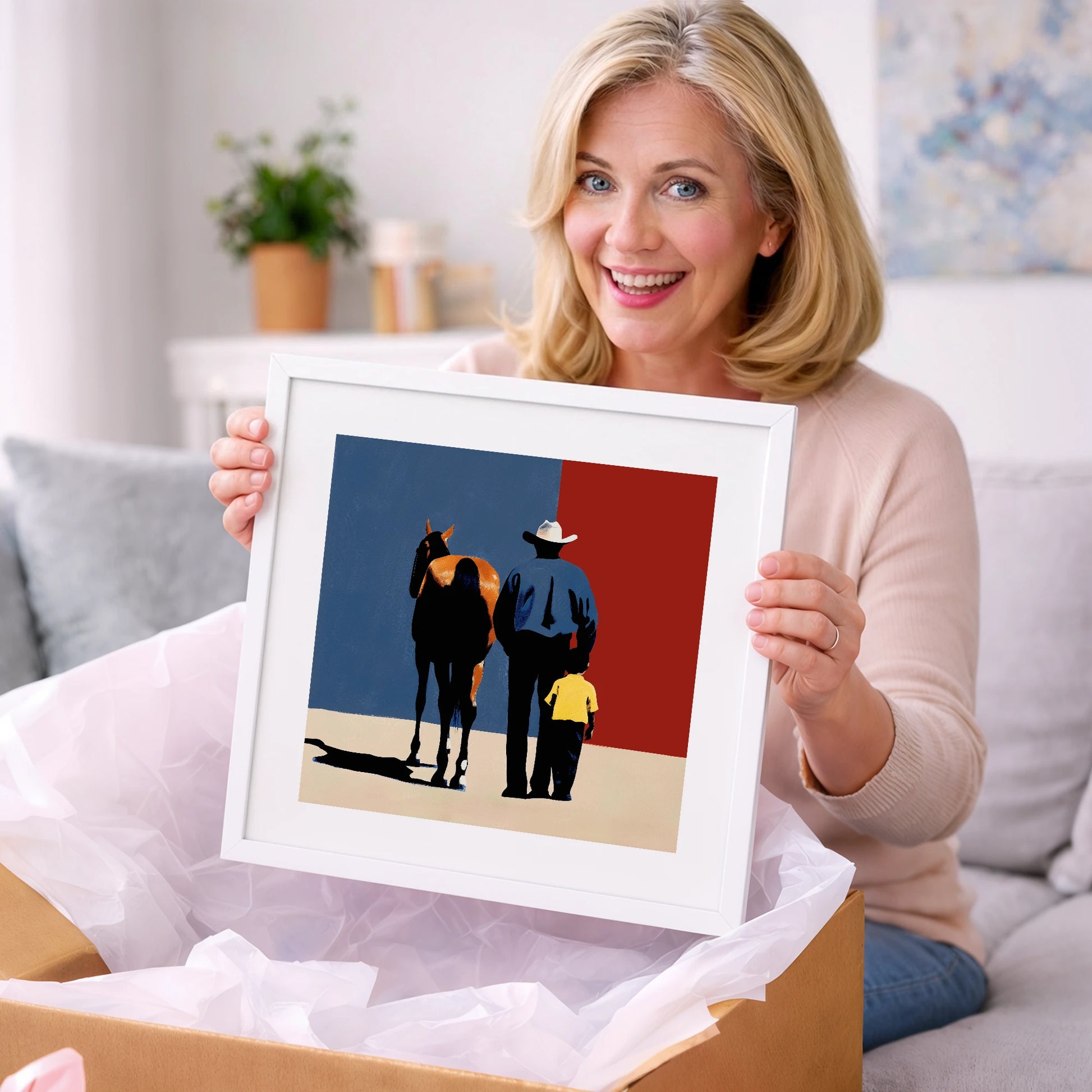 The Western Legacy - horse & rider art gift idea for horse lovers
