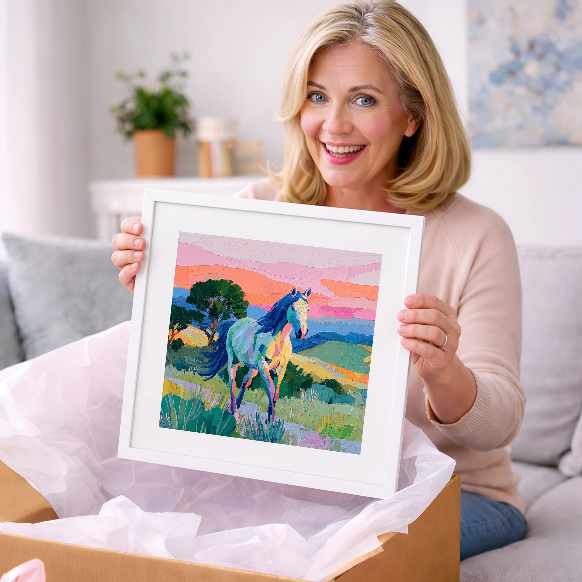 The Vivid Stride - horse breed art gift idea for horse lovers