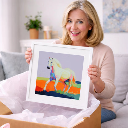 Vibrant Stride - horse breed art gift idea for horse lovers