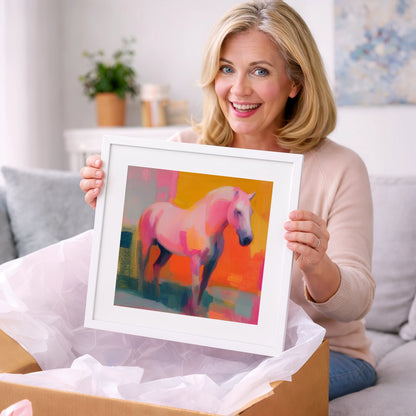 Fuchsia and Fire - horse breed art gift idea for horse lovers