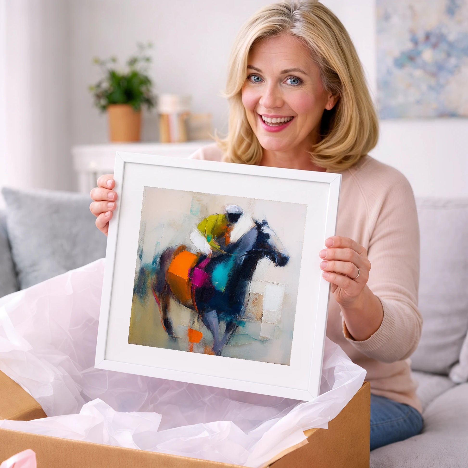 The Colour of Speed - racing horse art gift idea for horse lovers