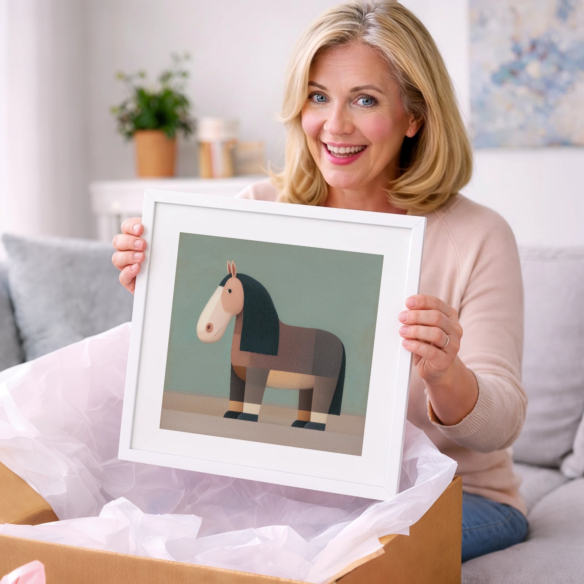 Nostalgic Equine Form - horse breed art gift idea for horse lovers