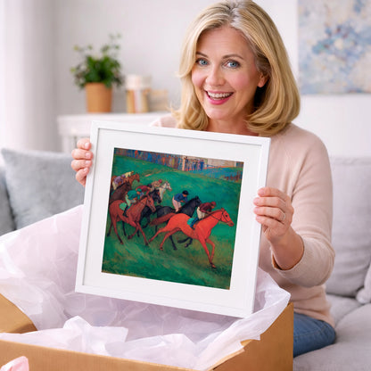 The Crimson Gallop - racing horse art gift idea for horse lovers