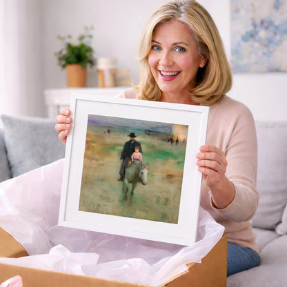 Guiding the Way - horse & rider art gift idea for horse lovers