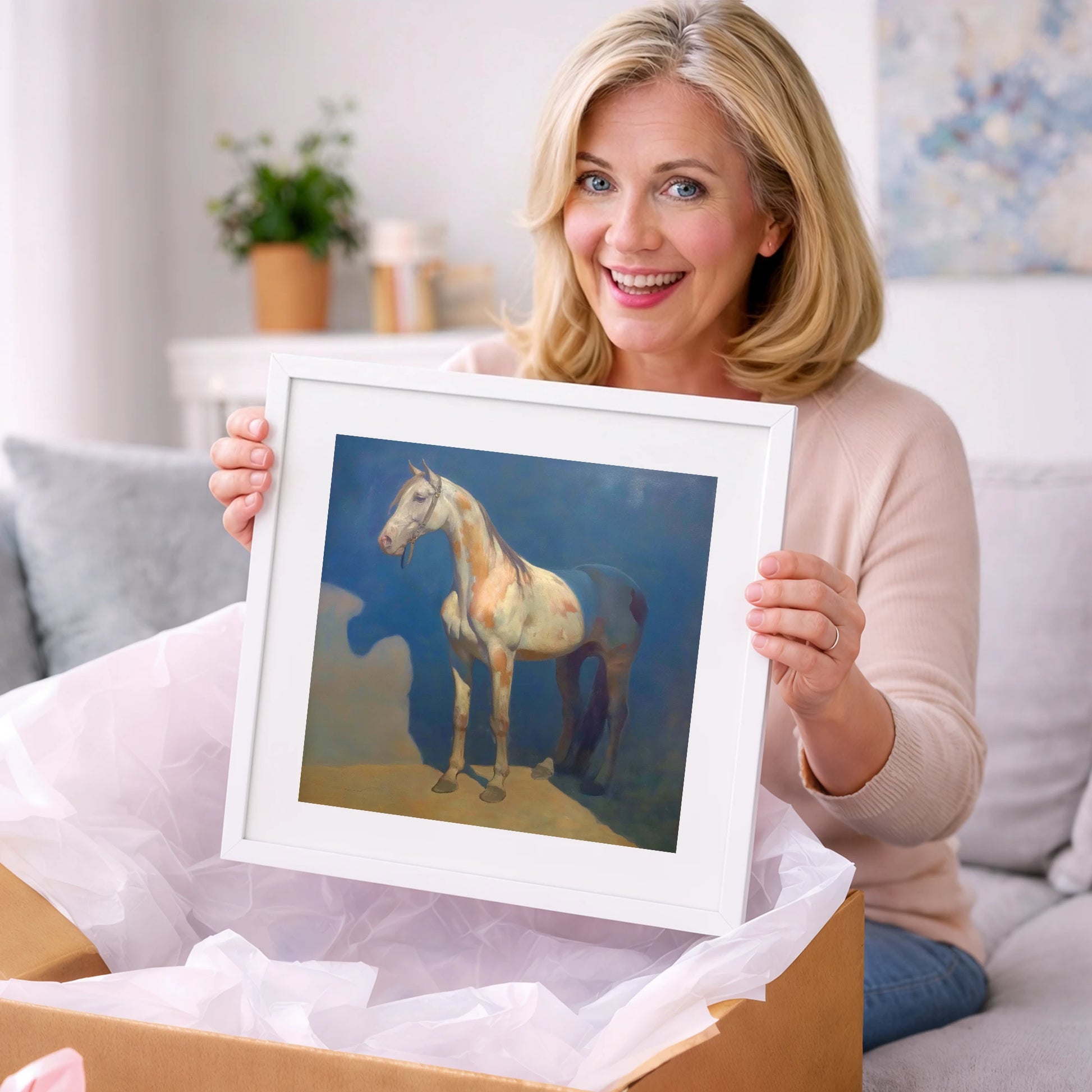 The Soulful Skewbald - horse breed art gift idea for horse lovers