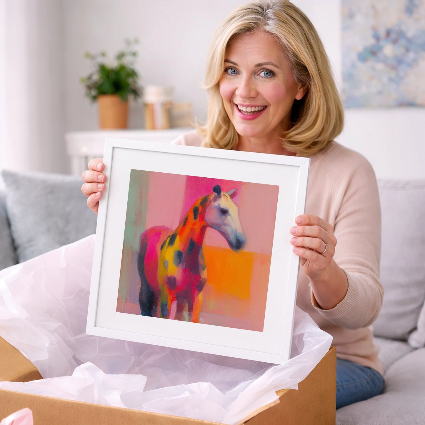 Radiant Appaloosa Profile - horse breed art gift idea for horse lovers