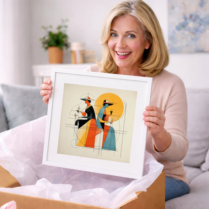 Race Day Elegance - racing horse art gift idea for horse lovers