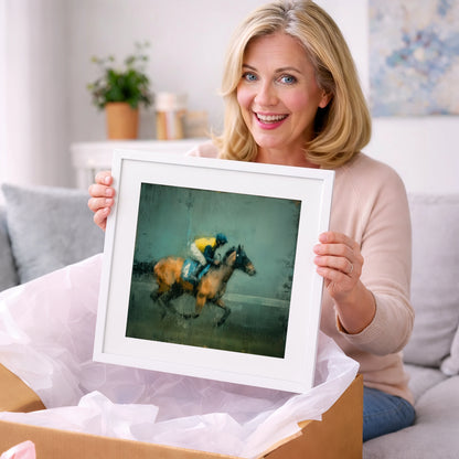 Out of the Shadows - racing horse art gift idea for horse lovers