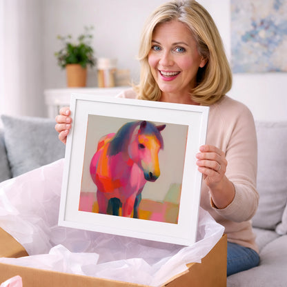 The Chromatic Pony - horse breed art gift idea for horse lovers