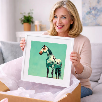 Striking Spotted Appaloosa - horse breed art gift idea for horse lovers