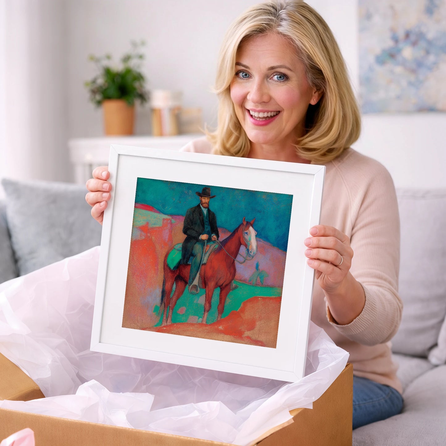 The Painted Frontier - western horse art gift idea for horse lovers
