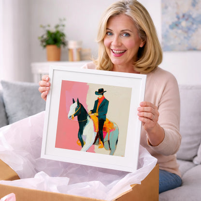 Modern Western Spirit - western horse art gift idea for horse lovers