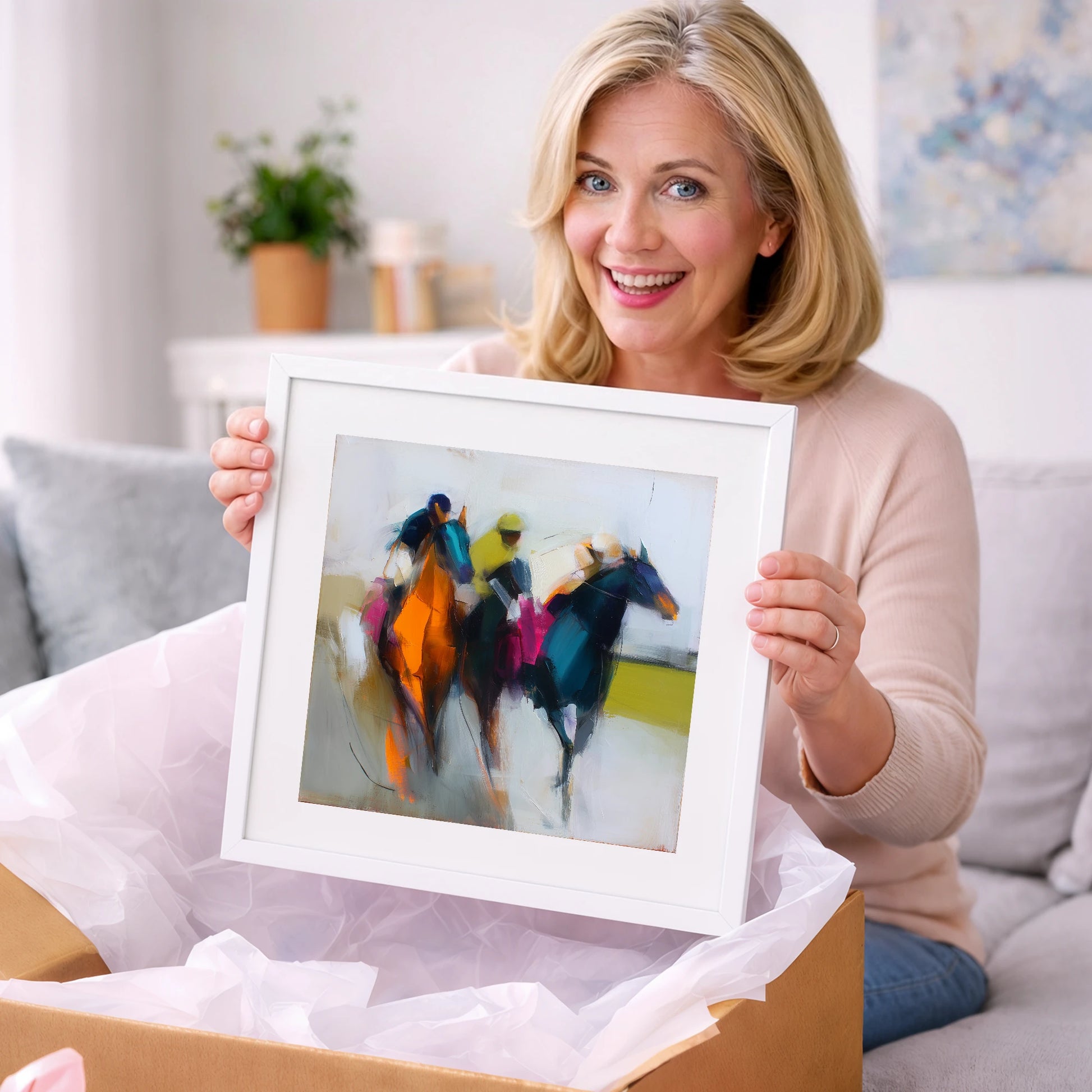 The Colour of Speed - racing horse art gift idea for horse lovers