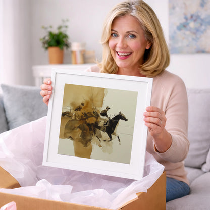 Surge of Sepia - racing horse art gift idea for horse lovers